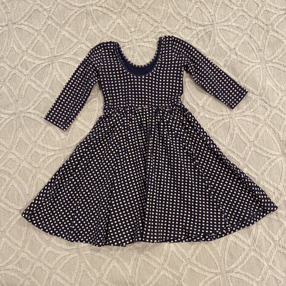 Alice + Ames Sz 4 Navy Square Ballet Dress - Picture 3 of 5